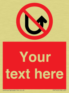 Custom prohibition No u turns